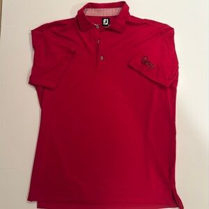 Golf FJ Polo Shirt Red Size XL